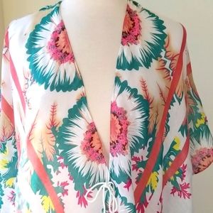 BOUTIQUE 🍏 Kollie More Glitter Sunflower Kimono dress